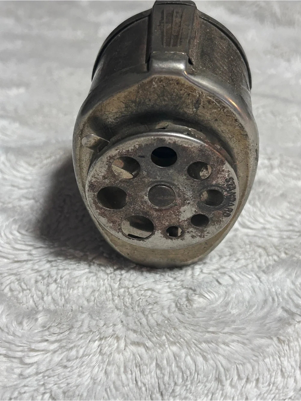 Metal Hand-Crank Pencil Sharpener - Silver